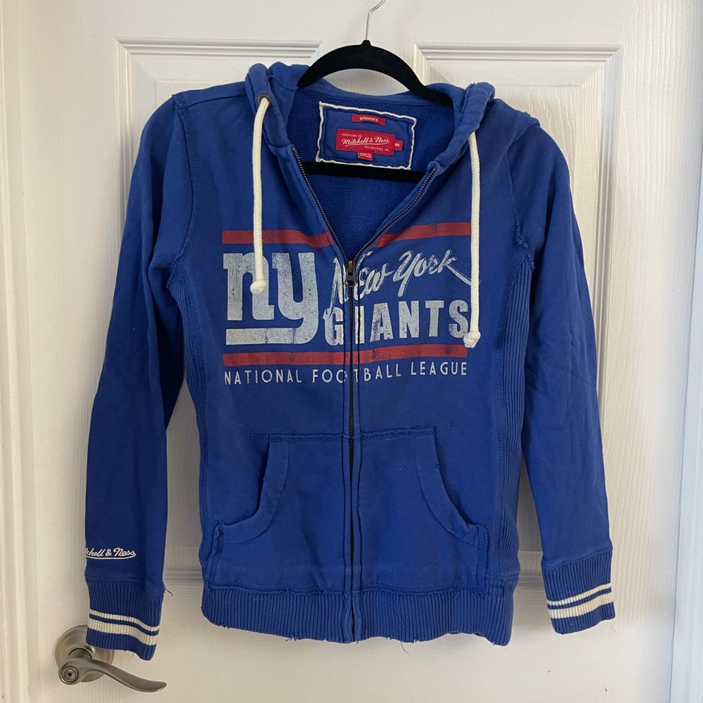 NY Giants Vintage Hoodie Zip- Up